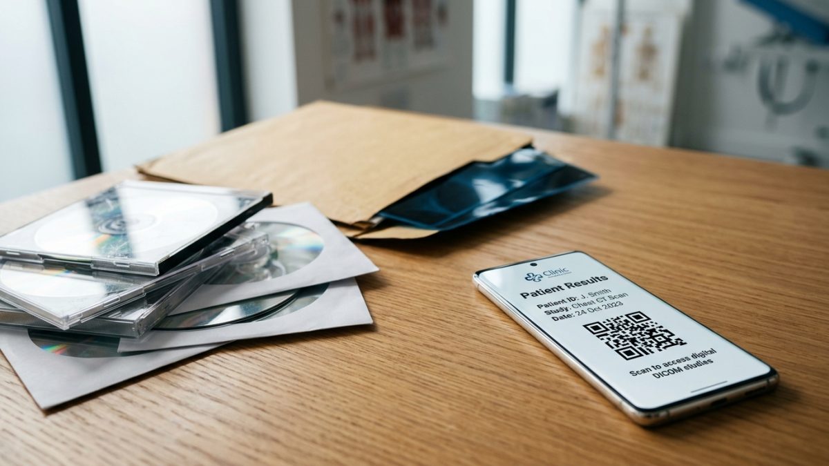 Comparación de costos entre CDs y placas radiográficas frente a la entrega digital por código QR